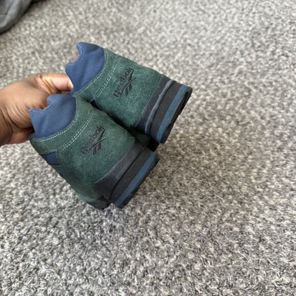 Vintage Reebok Boots 9.5 RA405KRI Hexalite Hiking Camping Green Suede Leather - Picture 3 of 7